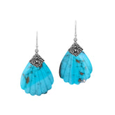 AE-1200-TQ Sterling Silver Earring With Turquoise Jewelry Bali Designs Inc